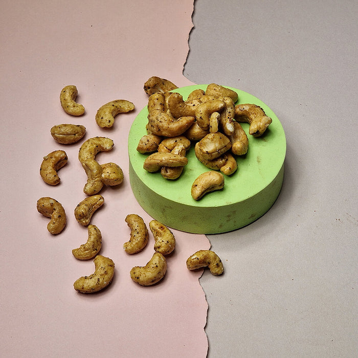 Produkte Cashewkerne geröstet, mit "Tellicherry-Pfeffer"